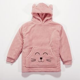 Παιδικό ΠόντσοSmiling Cat Pink Nef-Nef Homeware