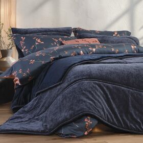 Σετ 2 τμχ. Μαξιλαροθήκες Vania Blue/Black 52X72 Nef-Nef Homeware