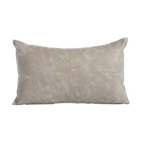 Διακοσμητικό Μαξιλάρι Lethal Grey 30x50 με Υφή Δέρματος Nef-Nef Homeware