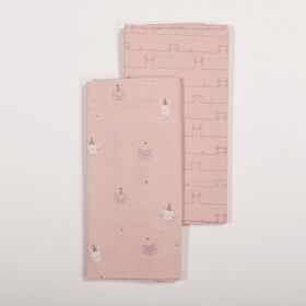 Σετ 2τμχ. Σεντόνια Λίκνου Special Party Pink 70x120  Nef-Nef Homeware