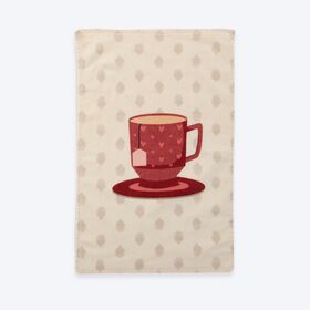 Ποτηρόπανο Βελουτέ Cup of Tea Ecru 40x60 Nef-Nef Homeware