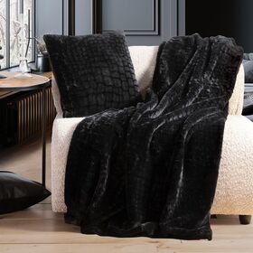 Ριχτάρι Πολυθρόνας Mentor Black 130x180 Nef-Nef Homeware Ριχτάρι Πολυθρόνας Mentor Black 130x180 Nef-Nef Homeware