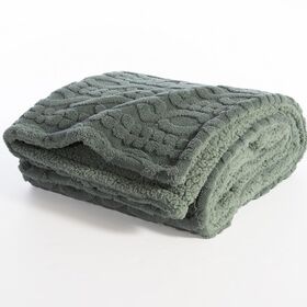Ριχτάρι Germain Green Μονοθέσιο 130x180 Nef-Nef Homeware