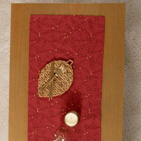 Runner December red 45x140 Nef-Nef Homeware