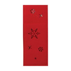 Σετ 2 τμχ.Θήκη Μαχαιροπήρουνων Snow Felt Red  Nef-Nef Homeware
