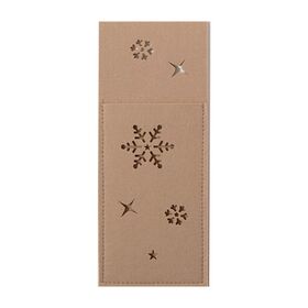 Σετ 2 τμχ.Θήκη Μαχαιροπήρουνων Snow Felt Beige Nef-Nef Homeware