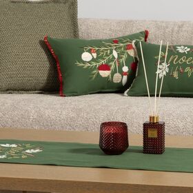 Διακοσμητικό Μαξιλάρι Noel Verde Green/White 30x45  Nef-Nef Homeware