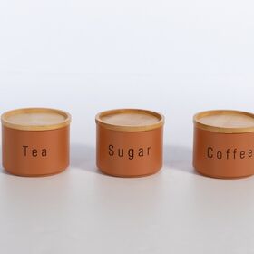 Σετ 3 τμχ.Δοχείο Απόθήκευσης Coffe-Tea-Sugar Terra Nef-Nef Homeware