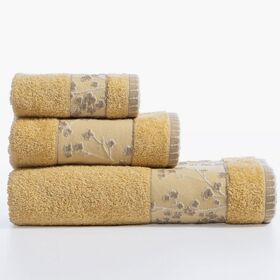 Σετ 3τμχ.Πετσέτες Floriva Yellow Nef-Nef Homeware
