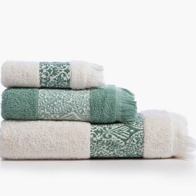 Σετ 3τμχ.Πετσέτες Jetrix Ecru/Green Nef-Nef Homeware
