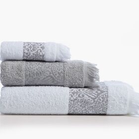 Σετ 3τμχ.Πετσέτες Jetrix White/Grey Nef-Nef Homeware