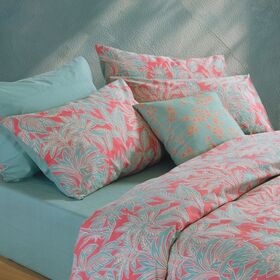 Σετ Σεντόνια Charisma Green/Coral 200x270 Διπλά Nef-Nef Homeware