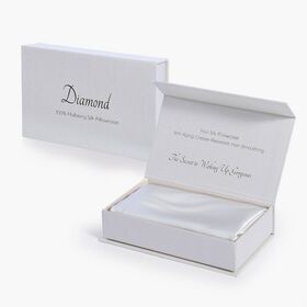 Μεταξωτή Μαξιλαροθήκη Diamond Ivory 50x70 Nef-Nef Homeware