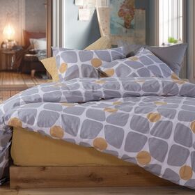 Σετ Σεντόνια Casual Coreo Yellow 200x270 Διπλά Nef-Nef Homeware
