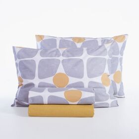 Σετ Σεντόνια Casual Coreo Yellow 200x270 Διπλά Nef-Nef Homeware