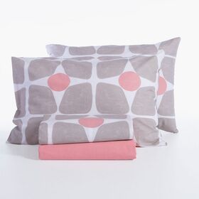 Σετ Σεντόνια Casual Coreo Beige 200x270 Διπλά Nef-Nef Homeware