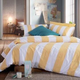 Σετ Σεντόνια Casual Vertia Yellow Μονά 170x270 Nef-Nef Homeware