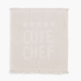 Ποτηρόπανο Cute Chef Ecru 50x50 Nef-Nef Homeware