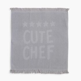 Ποτηρόπανο Cute Chef L.Grey 50x50 Nef-Nef Homeware