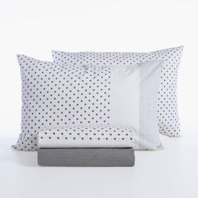 Σετ Σεντόνια Donter 26 Ecru/Anthracite  Υπέρδιπλο 240x270+(160x200+35)κατωσέντονο με λάστιχο Nef-Nef Homeware