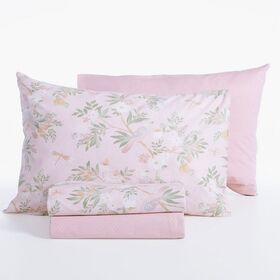 Σετ Σεντόνια Dreamel Pink 200x270 Διπλά Nef-Nef Homeware