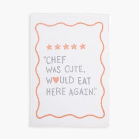 Ποτηρόπανο Βελουτέ Chef Was Cute Ecru 40x60 Nef-Nef Homeware