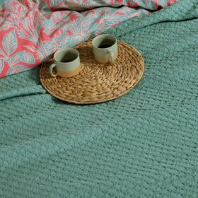 Κουβέρτα πικέ Elmer Deep Green160x240 Nef-Nef Homeware