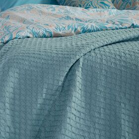 Κουβέρτα πικέ Elmer Aqua 230x240 Nef-Nef Homeware