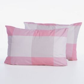 Μαξιλαροθήκη Casual Check Rose 52x72 Nef-Nef Homeware