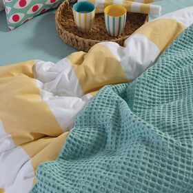 Κουβέρτα Πικέ New Golf Aqua 180x240 Μονή Nef-Nef Homeware