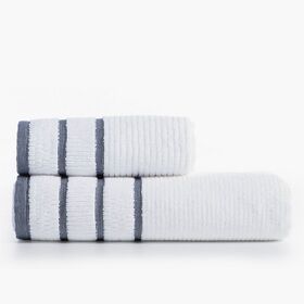 Σετ 2τμχ.Πετσέτες Stern White προσώπου 50x90 + σώματος 70x140 Nef-Nef Homeware