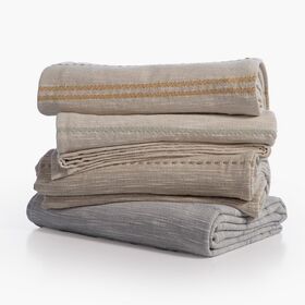 Ριχτάρι Τετραθέσιο Breeze Natural/Mint 180x350 Nef-Nef Homeware