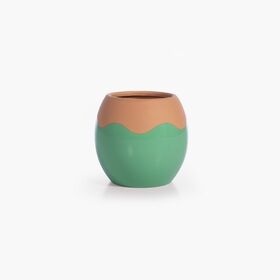 Διακοσμητικό Κεραμικό Βάζο Domain Green 14x14x13 Nef-Nef Homeware