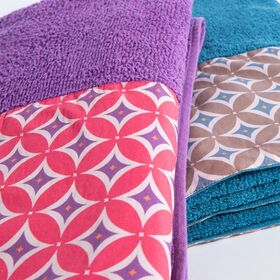 Πετσέτα Θαλάσσης Sparkle Digital Purple 90x170 Nef-Nef Homeware