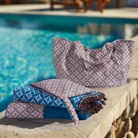 Πετσέτα Θαλάσσης Sparkle Digital Denim 90x170 Nef-Nef Homeware