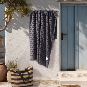 Πετσέτα Θαλάσσης Virago Grey 80x160 Nef-Nef Homeware