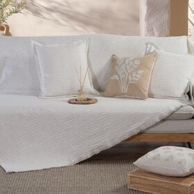 Ριχτάρι Τριθέσιο Zebra Ecru 170x300 Nef-Nef Homeware