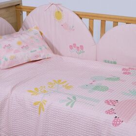 Βρεφική Κουβέρτα Πικέ Αγκαλιάς Spring Happiness 80x110 Nef-Nef Homeware