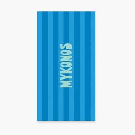 Πετσέτα Θαλάσσης Mykonos  Blue 80x160 Nef-Nef Homeware