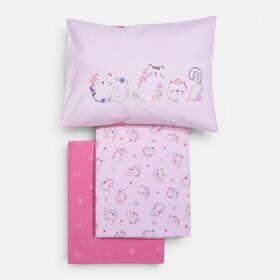 Σετ Σεντόνια Κούνιας Βρεφικά Cats Are Perfect 120x170 Nef Nef Homeware