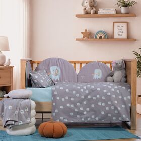 Σετ Σεντόνια Κούνιας 120x170 Βρεφικά Elephants Nef Nef Homeware