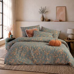 Σετ Παπλωματοθήκη Floriva Green 170x240 Μονή Nef Nef Homeware