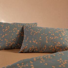 Σετ Παπλωματοθήκη Floriva Green 240x230 Υπέρδιπλη Nef Nef Homeware