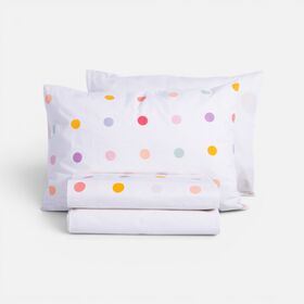 Σετ Σεντόνια Παιδικά Μονά Dots Ecru 170x260 Nef Nef Homeware