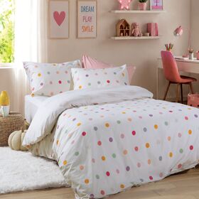 Σετ Παπλωματοθήκη Παιδική Μονή Dots Ecru 160x240 Nef Nef Homeware