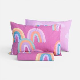 Σετ Παπλωματοθήκη Παιδική Μονή Raibow Mood 160x240 Nef Nef Homeware