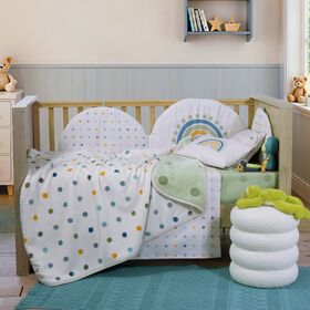 Κουβέρτα Βρεφική Αγκαλιάς Baby Dots Green 75x100 Nef Nef Homeware