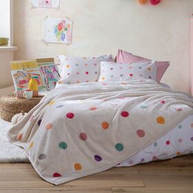 Κουβέρτα Παιδική Dots Ecru 160x220 Nef Nef Homeware