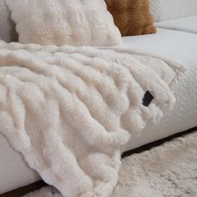 Ριχτάρι Πολυθρόνας Reality Ecru 130x180 Nef Nef Homeware