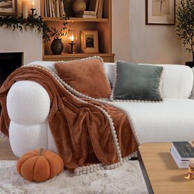Κουβερτάκι Καναπέ Pompozia Camel 130x180 Nef Nef Homeware